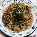 nyangomama's cooksnap of when they made 絶品★柚子胡椒＆醤油バターの海苔パスタ.