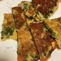 よッちャん's cooksnap of when they made 米粉で作るキムチチヂミ.