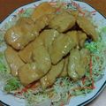55才のおじさん's cooksnap of when they made ヘルシー☆ムネ肉の照焼き柚子胡椒マヨ.