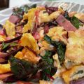 toshio39's cooksnap of when they made ビーツの葉＆ハム卵炒め.
