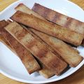 ancooooo's cooksnap of when they made 簡単！米粉でノンオイル☆八つ橋風クッキー.