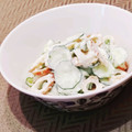 Dellaたん's cooksnap of when they made 家族パクパク！きゅうりとちくわのサラダ.