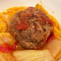 yuktab's cooksnap of when they made 白菜の煮込みハンバーグ.