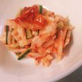 こみく's cooksnap of when they made ササミ･キュウリ･長芋のピリ辛和え.