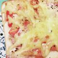 まぶたん's cooksnap of when they made トマトオニオントースト.