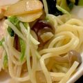 MULA's cooksnap of when they made 超簡単！水菜としめじのペペロンチーノ.