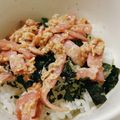 akk0san's cooksnap of when they made ❀ベーコンおかかマヨおにぎり☆セコマ風❀.