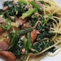 ささささ＆＊'s cooksnap of when they made ツナとホウレン草のクリームパスタ♡.