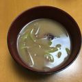 ハマケン100ぱー's cooksnap of when they made ほたるいか【蛍烏賊とワカメのお味噌汁】.