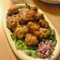 ひなかえでん♪'s cooksnap of when they made チキン南蛮　さっぱりしば漬けタルタル.