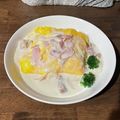 プチシュ's cooksnap of when they made 炊飯器でオムライス＊ホワイトソース.