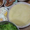 ゆいてった's cooksnap of when they made レタスときのこの米粉クレープ.
