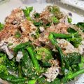 toshio39's cooksnap of when they made ゴマ油香る★豚肉と菜の花の和え物.