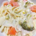 cotton777's cooksnap of when they made リメイク☆シチューでクリームパスタ♡.