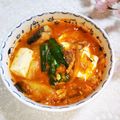 ♪としクック♪'s cooksnap of when they made サバ水煮缶のキムチスープ.