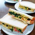 popee8's cooksnap of when they made ほうれん草のオムレツサンドイッチ.
