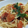 はっぴーくっきー's cooksnap of when they made フレッシュトマトとアンチョビのパスタ.