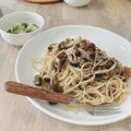 料理上達中's cooksnap of when they made ☆秋茄子ときのこ、ベーコンの和風パスタ☆.