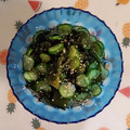紅茶とチーズケーキ's cooksnap of when they made 簡単☆きゅうりとわかめの酢の物.