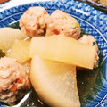 macaroon's cooksnap of when they made ❀大根と鶏だんごの煮物❀.