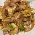 clover0921's cooksnap of when they made 豚こまとキャベツのオイスター卵炒め.