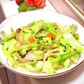 naopon☆'s cooksnap of when they made 味付けは塩昆布のみ★めちゃ旨簡単野菜炒め.