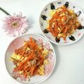 ❀あおい❀'s cooksnap of when they made ★低糖質！人参・かつお・卵の＊油炒め＊.