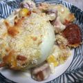 冷蔵庫レスキュー隊's cooksnap of when they made 玉ねぎ丸ごとグラタン.