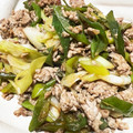 ジジ0402's cooksnap of when they made さっと作れる♪ねぎと豚ひき肉の炒めもの.