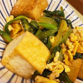 SKcooking2's cooksnap of when they made 節約料理　小松菜と厚揚の甘味噌炒め.