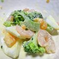 秋冬ロケット's cooksnap of when they made 海老とたまごとブロッコリーのサラダ。.