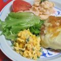 mmameco's cooksnap of when they made 鮭フレークいり卵♪簡単虚弱体質肉体疲労に.