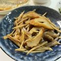 ☆はなちゃん☆☆'s cooksnap of when they made こんにゃくとちくわ入りきんぴらごぼう.