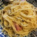 んりおか's cooksnap of when they made ☆簡単我が家のカルボナーラ☆無駄なく全卵.