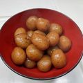 horiking's cooksnap of when they made 玉こんにゃくの甘辛煮.
