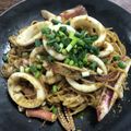 konorinoko's cooksnap of when they made スルメイカのスパゲッティ.