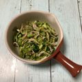 おはなすき's cooksnap of when they made かぶの葉っぱとちりめんじゃこ炒め〜♪.