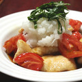 gonnanmama's cooksnap of when they made ◆つるり夏味　鶏とトマトのくず打ち◆.