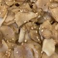 maruico's cooksnap of when they made シャキシャキ美味しい☆菊芋のきんぴら.
