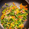 ひらぽん38's cooksnap of when they made とう菜(みずかけ菜)のふんわり卵炒め.