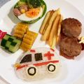 クック甘党。's cooksnap of when they made 男の子　キャラ弁★救急車.