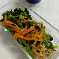 クックTZUUC6☆'s cooksnap of when they made 【保育園給食】ほうれんそうのいそ和え.
