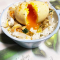 ★おにぎりMAN★'s cooksnap of when they made 長ネギとサバ缶漬け半熟煮卵丼♪.