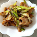 shouko's cooksnap of when they made トリ皮☆長ネギ炒め♪.