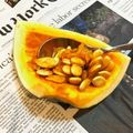 horseland's cooksnap of when they made 簡単に、かぼちゃの種取り♪.