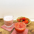 horseland's cooksnap of when they made 子供と一緒に♪　一度に２種類の苺ジュース.