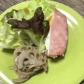 みりん調味料's cooksnap of when they made レンジで簡単ハムエッグ.