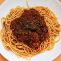 Coちむ's cooksnap of when they made 作り置きミートソースで簡単ボロネーゼ.