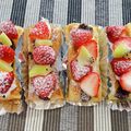 クック5SLTMS☆'s cooksnap of when they made 焼いて乗せるだけ♪苺＆餡子オープンパイ.