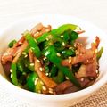 マンゴーがだいすき♪'s cooksnap of when they made ピーマンとベーコンのきんぴら♪.